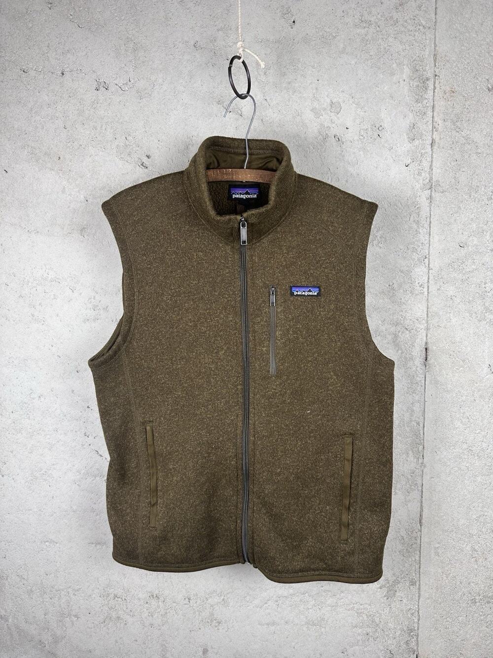 Patagonia Better Sweater Vest Heather Green Zip Up Vest MED Outdoor Casual Layer